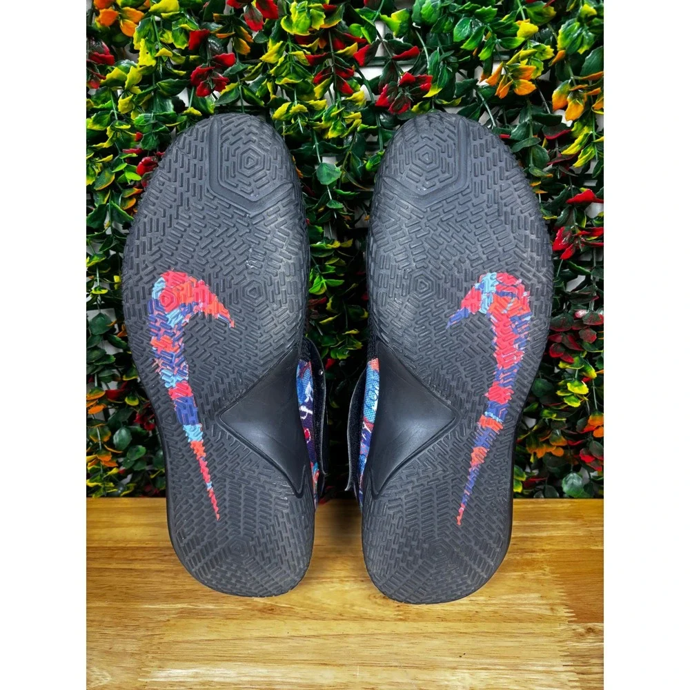 Nike Zoom Live EP Black Multi Color Basketball Shoes 852421-999 Mens‎ 11
